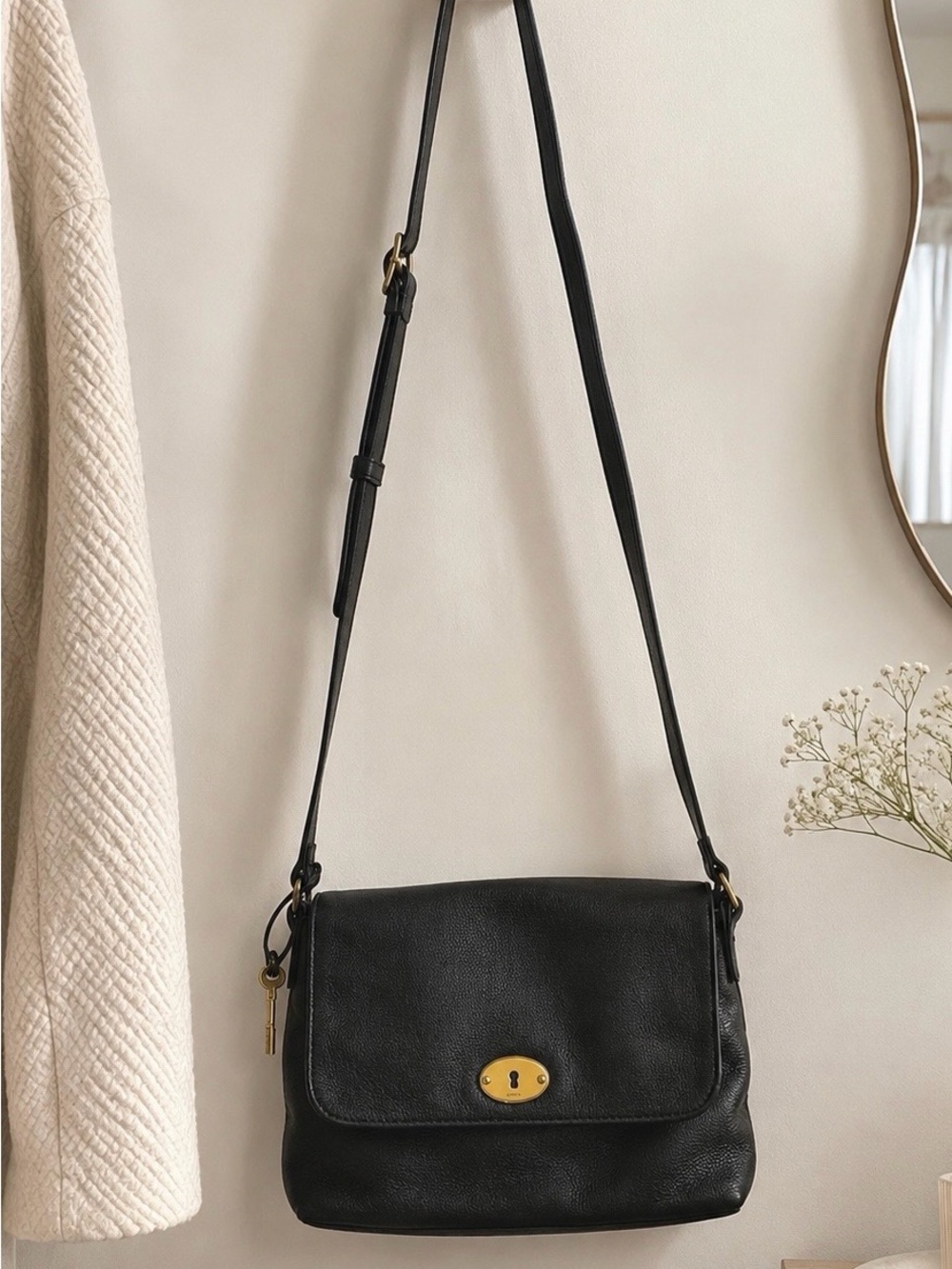 Fossil Gabriella Black Crossbody Bag